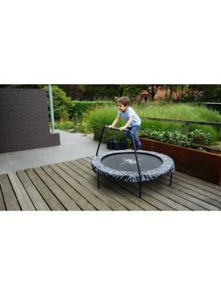 Батут EXIT Tiggy з ручкою 140 см сірий